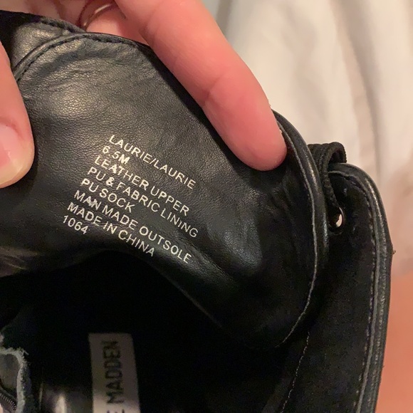 Steve Madden Laurie 6.5 black boots - Picture 5 of 6